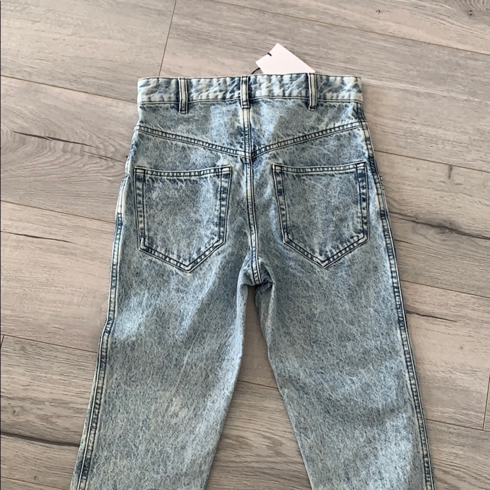 Isabel Marant Lorricka Jeans Snow Blue Acid 36 NWT - Picture 5 of 6